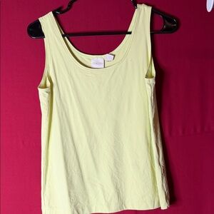 Chico's Soft Yellow Tank Top